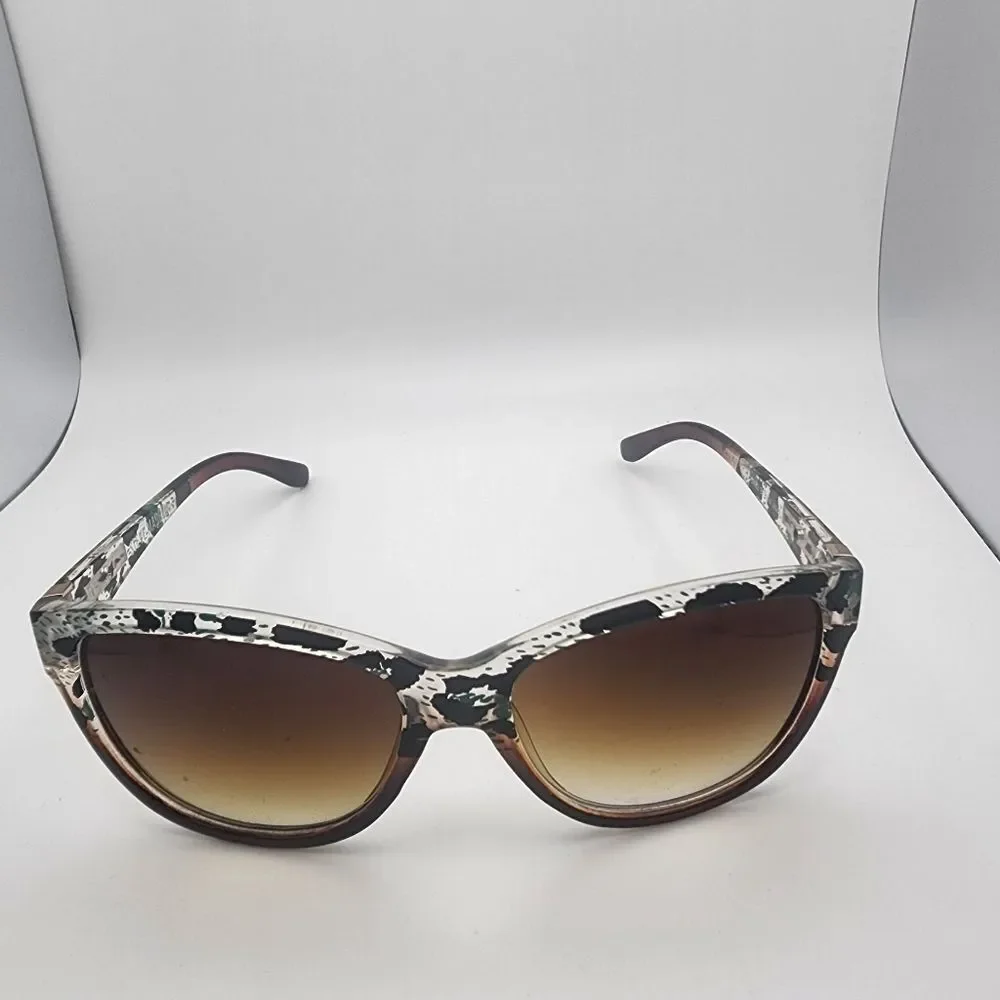 Steve Madden Brown & Animal Print Sunglasses